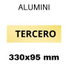 PLACA PISOS ALUMINI DAURAT "TERCERO" 330x100