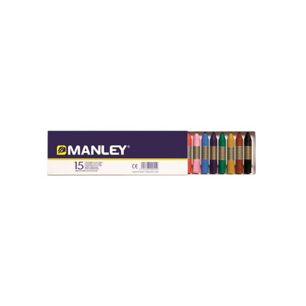 MANLEY Ceras de colores, 15 colores - Ceras Kalamazoo