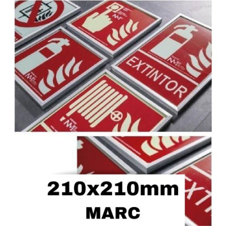 SOPORT SENYAL 210x210 MARC PLATA