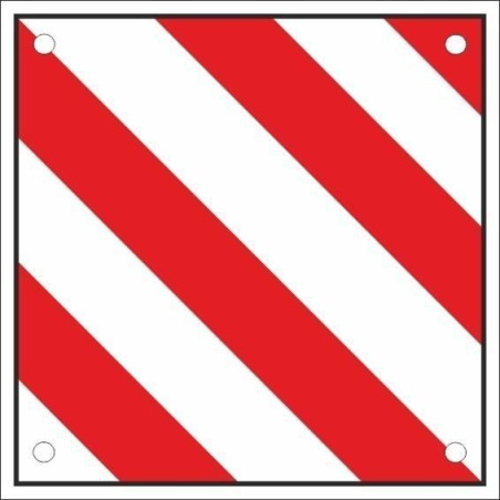 SENYAL CARREGA SOBRESORTINT REFLECTANT 500x500mm