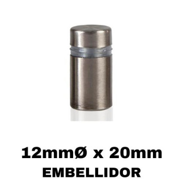 EMBELLIDOR ROSCA CROMAT 12 mm SEPARADOR 20mm