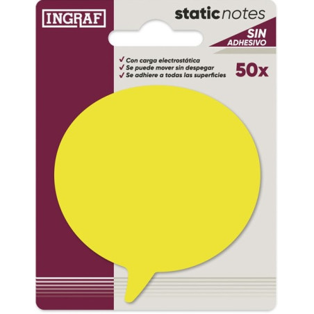 TACO NOTES STATIC NOTEPAD 70x70 (50f) FORMES SENSE ADHESIU