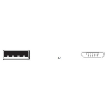 CABLE USB TIPO A (M) / MICRO USB TIPO B (M) 1,8m (2.0)