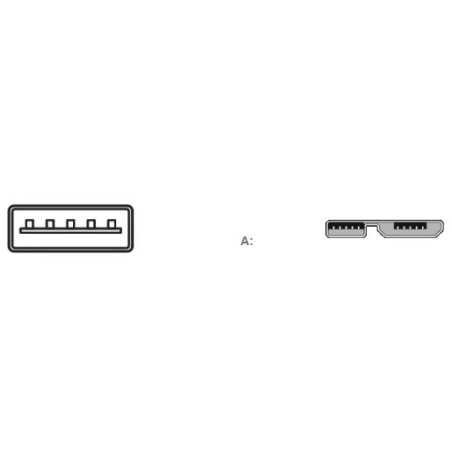 CABLE USB TIPO A (M) / USB MICRO B (M) 2m (3.0)