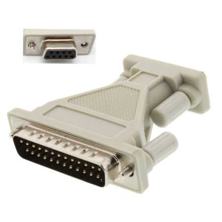 CABLE PARALEL DB25 (M) / SERIE DB9 (M) ADAPTADOR