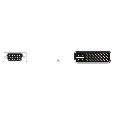 CABLE VGA (F) / DVI 24+5 PINES (M) ADAPTADOR
