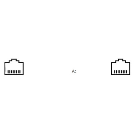 CABLE RJ45 (M) / RJ45 (M) RED 3m