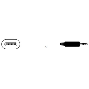 CABLE USB TIPO C (M) / 3.5 AUDIO JACK (F)