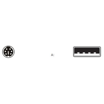 CABLE PS2 (M) / USB TIPO A (F) ADAPTADOR
