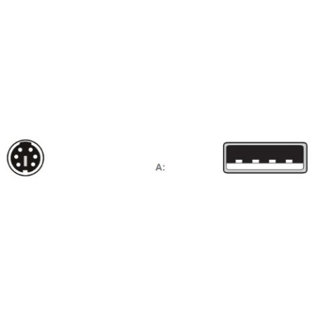 CABLE PS2 (M) / USB TIPO A (F) ADAPTADOR