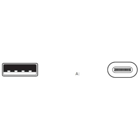 CABLE USB TIPO A (M) / USB TIPO C (M) 1,8m (2.0)