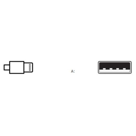CABLE LIGHTNING (M) / USB TIPO A (M) 2M (2.0)