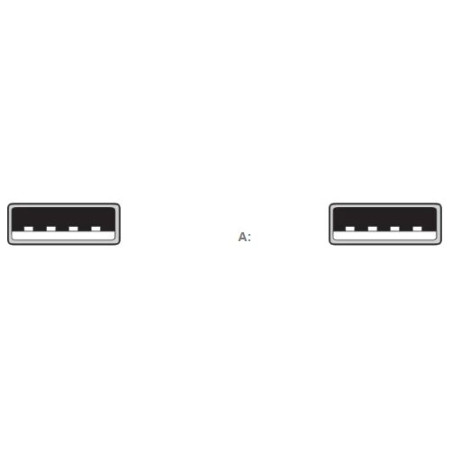 CABLE USB TIPO A (M) / USB TIPO A (M) 1,8m (2.0)