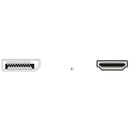 CABLE DISPLAYPORT (M) / HDMI (M) 2m
