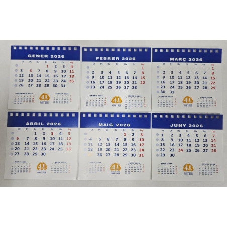 CALENDARI TAULA ESP. M/V 115x130 PARAULES 2022