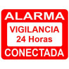 SENYAL INFORMACIO "ALARMA CONECTADA" 95x71 PVC 1,6mm