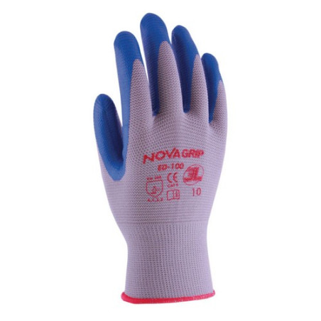 GUANTS NILON SENSE COSTURES AMB NITRILO TALLA  7