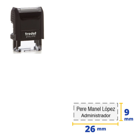 SEGELL TRODAT PRINTY 4910 (026x009) PERSONALITZABLE