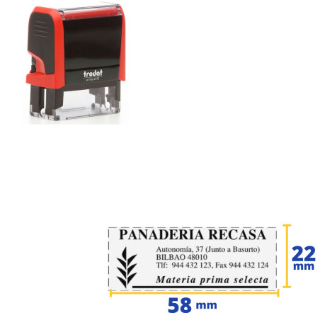 SEGELL TRODAT PRINTY 4913 (058x022) PERSONALITZABLE