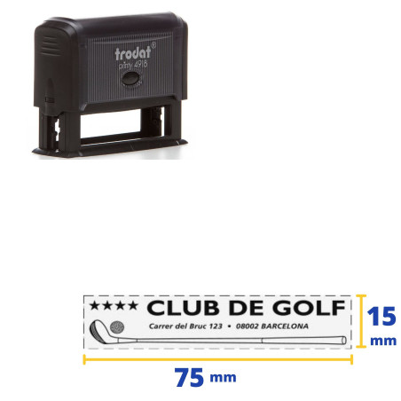 SEGELL TRODAT PRINTY 4918 (075x015) PERSONALITZABLE