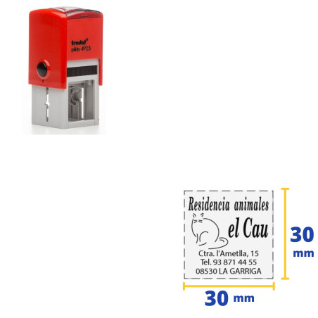 SEGELL TRODAT PRINTY 4923 (030x030) PERSONALITZABLE