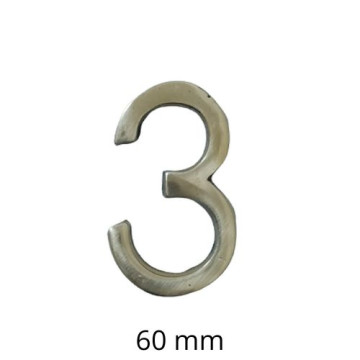 PLACA PISOS FUNDICIO  60mm BRONZE "3"