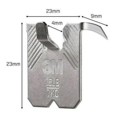 GANXO PARED GUIX / PLADUR  7Kg 27x31mm (2u) CLAW 3M 7100269137