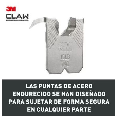 GANXO PARED GUIX / PLADUR  7Kg 27x31mm (2u) CLAW 3M 7100269137