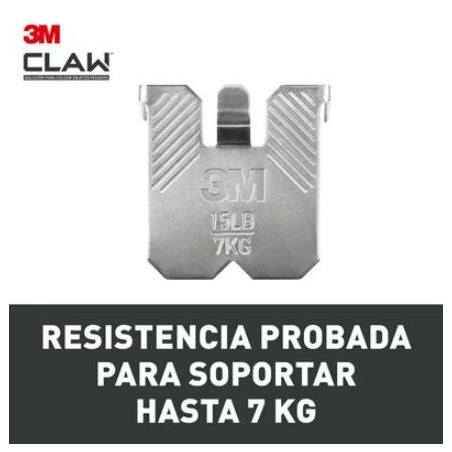 GANXO PARED GUIX / PLADUR  7Kg 27x31mm (2u) CLAW 3M 7100269137