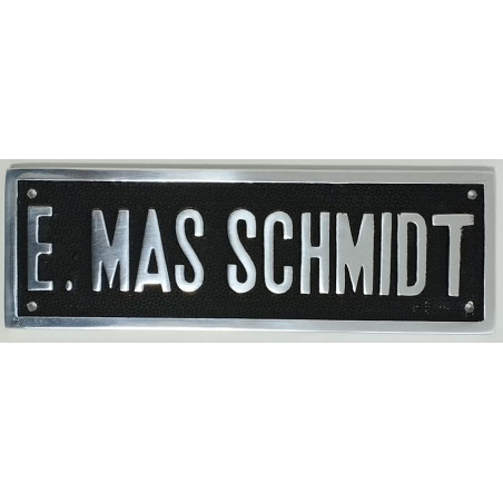 PLACA FUNDICIO ALUMINI ALT RELLEU 240x80x5 FONS PINTAT NEGRE