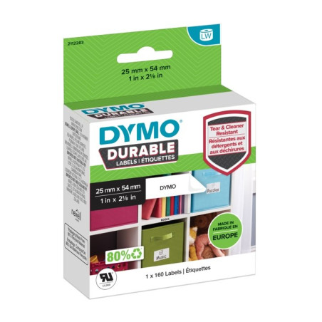 ETIQUETES DYMO LW 25x54 (1x160u.) 2112283/1976411 DURABLE