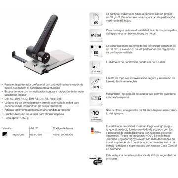 TALADRO 2F 65f NOVUS B270/B265 LLEUGER