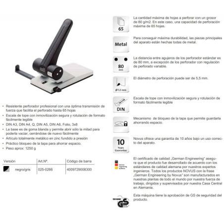 TALADRO 2F 65f NOVUS B270/B265 LLEUGER
