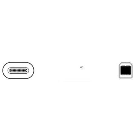 CABLE USB TIPO C (M) / IMPRESORA USB B (M) 1,8m (2.0)