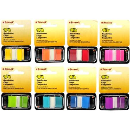 BANDERETES 25mm ECONOMIQUES (50u.) COLORS ASSORTITS