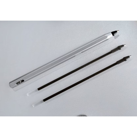 BOLI BIC METALIC PLATA MATE ReNew (TINTA NEGRE) + 2 REC.