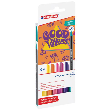 RET. EDDING 1200 (CAIXA  6 COLORS) GOOD VIBES