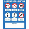 SENYAL INFORMACIO "NORMAS PISCINA" SI SOCORRISTA 500x400 PVC