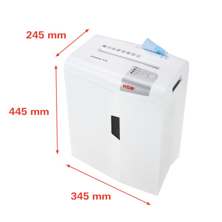 DESTRUCTORA ( 10 fulls) MC 20 litres HSM X10 P-4 (4,5x30)