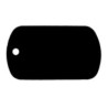 PLACA MASCOTA 50x30 ALUMINI 1mm NEGRE FORAT MILITAR GOS (GRAVADA