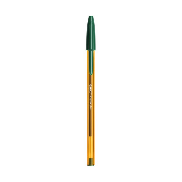 Bolígrafo tinta aceite punta 0,8mm verde Bic Cristal Fine Bolígrafo tinta aceite punta 0,8mm verde Bic Cristal Fine