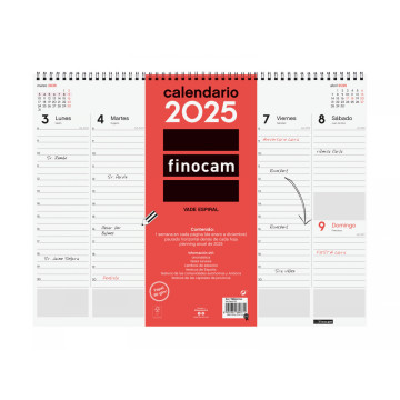 CALENDARI VADE ESP. S/V 420x305 APU. SP FINOCAM AÑO 2024