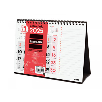 CALENDARI TAULA ESP. M/V 210x150 SP. NOTAS FINOCAM AÑO 2024
