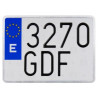 SENYAL MATRICULA MOTO 220x160 ALUMINI