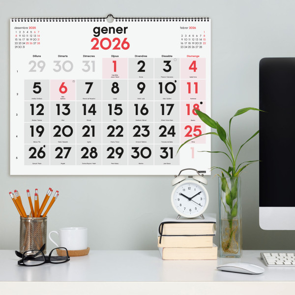 CALENDARI PARED ESP. M/V 590x420 AP+NU CAT FINOCAM ANY 2024