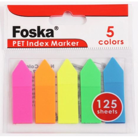BANDERETES 12mm BL+GR+LI+VD+TAR FLETXA FOSKA (5x25u.)
