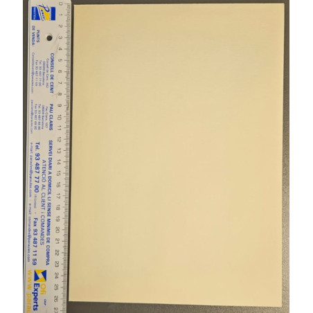BOSSA BLANCA 184x261 VERJURADO CREMA 1/4 PROL (100u) UNI/GALGO 0