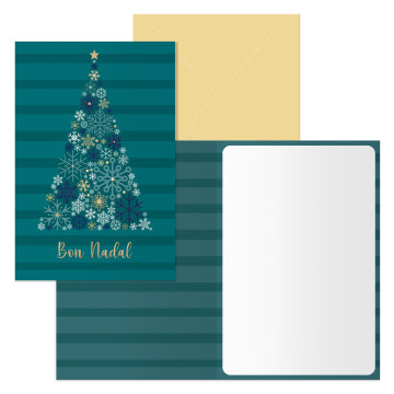 CHRISTMA 115x170 RELLEU METALIC COTXE BEETLE 300gr. + SOBRE CAST