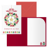 CHRISTMA 115x170 RELLEU METALIC NIEVE 300gr. + SOBRE CASTELLA