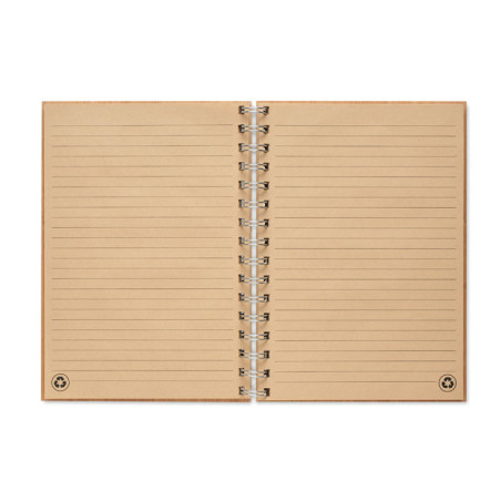 CUAD. ESP. FUSTA A5 BAMBU 70f RATLLAT PAPER KRAFT RECICLAT